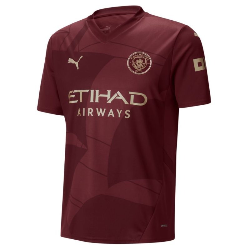 DEBRUYNE Manchester City Drittes Trikot 2024/25 - Burgundrot