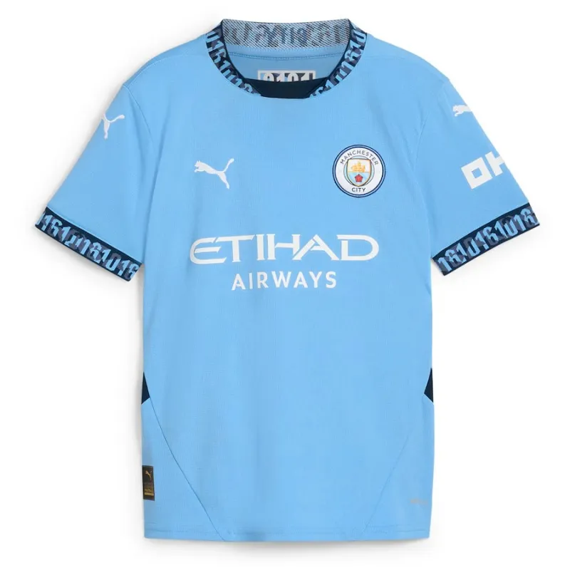 DEBRUYNE Manchester City Kids' Home Jersey Set 2024/25 - Blue
