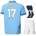 DEBRUYNE Manchester City Kids' Home Jersey Set 2024/25 - Blue