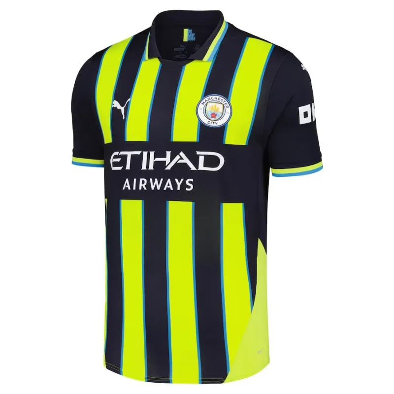 HAALAND Manchester City Kids' Away Jersey Set 2024/25 - Black/Green