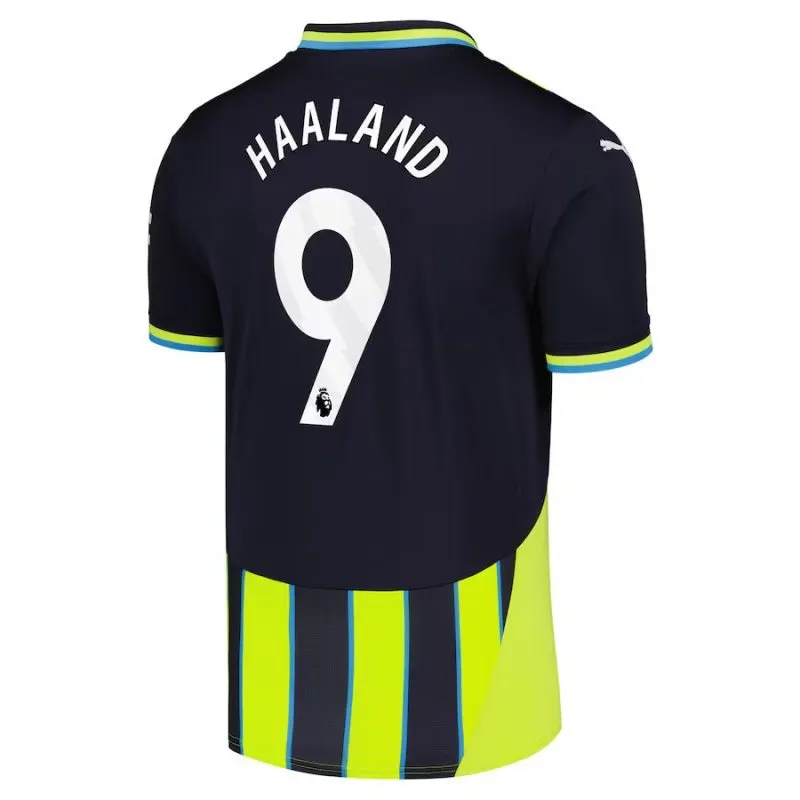 HAALAND Manchester City Kids' Away Jersey Set 2024/25 - Black/Green