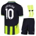 GREALISH Manchester City Kids' Away Jersey Set 2024/25 - Black/Green