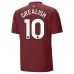 GREALISH Manchester City Kids' Third Jersey Set 2024/25 - Burgundy
