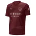 DEBRUYNE Manchester City Kids' Third Jersey Set 2024/25 - Burgundy
