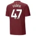 FODEN Manchester City Kids' Third Jersey Set 2024/25 - Burgundy