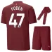 FODEN Manchester City Kids' Third Jersey Set 2024/25 - Burgundy