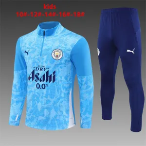 Manchester City 2025/26 Kinder Sportanzug Blau