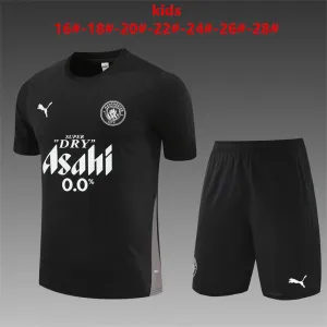 Manchester City 2025/26 Kinder Trainingsanzug schwarz