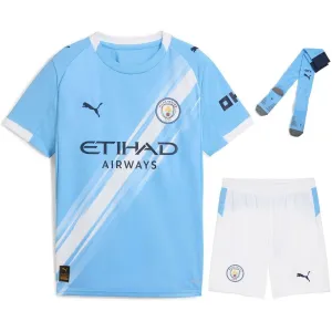 Kit per bambini Manchester City 2025/26 casa - Blu