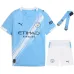 Kit per bambini Manchester City 2025/26 casa - Blu