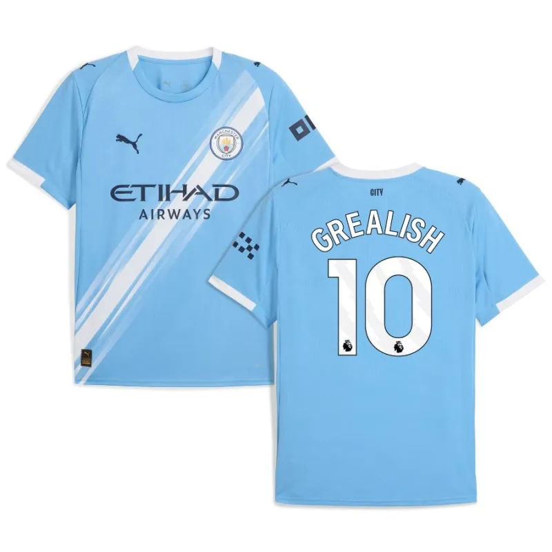 Manchester City GREALISH 2025/26 Home Jersey - Blue