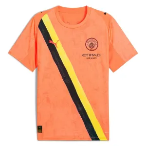 Manchester City FC 2025 FIFA Club World Cup Away Kids' Jersey - Orange