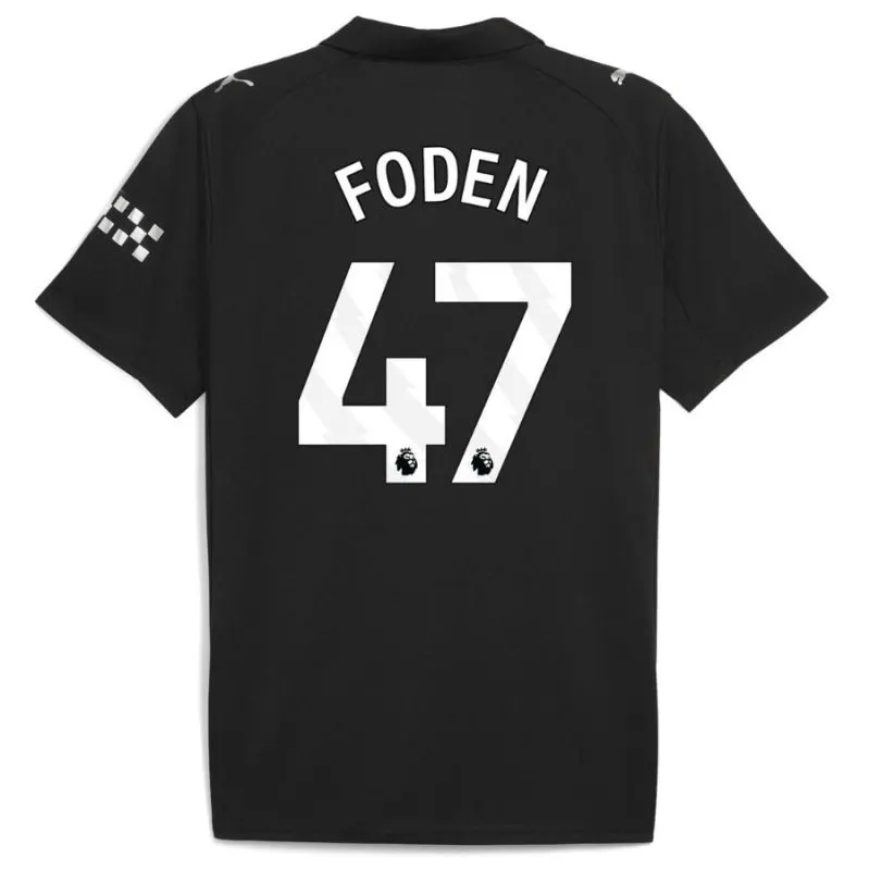 Manchester City FODEN 2025/26 Away Jersey - Black