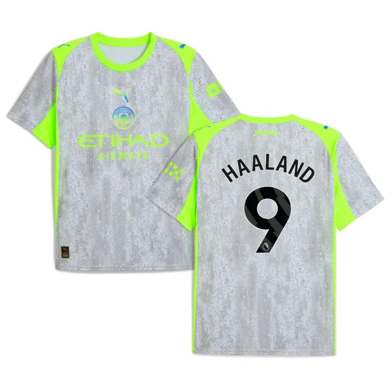 Manchester City HAALAND 2025/26 Drittes Trikot - Grau