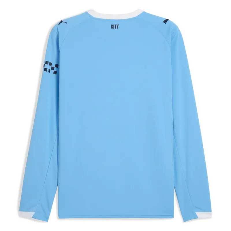 Manchester City 2025/26 Home Long Sleeve Jersey - Blue