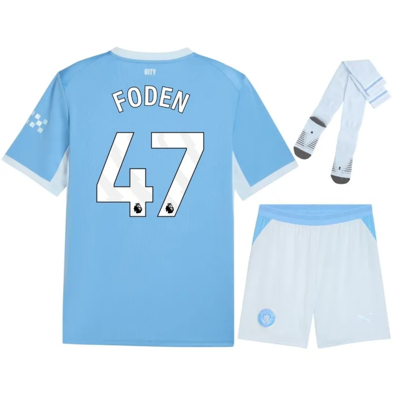 Manchester City FODEN 2026/27 Home Kids Kit