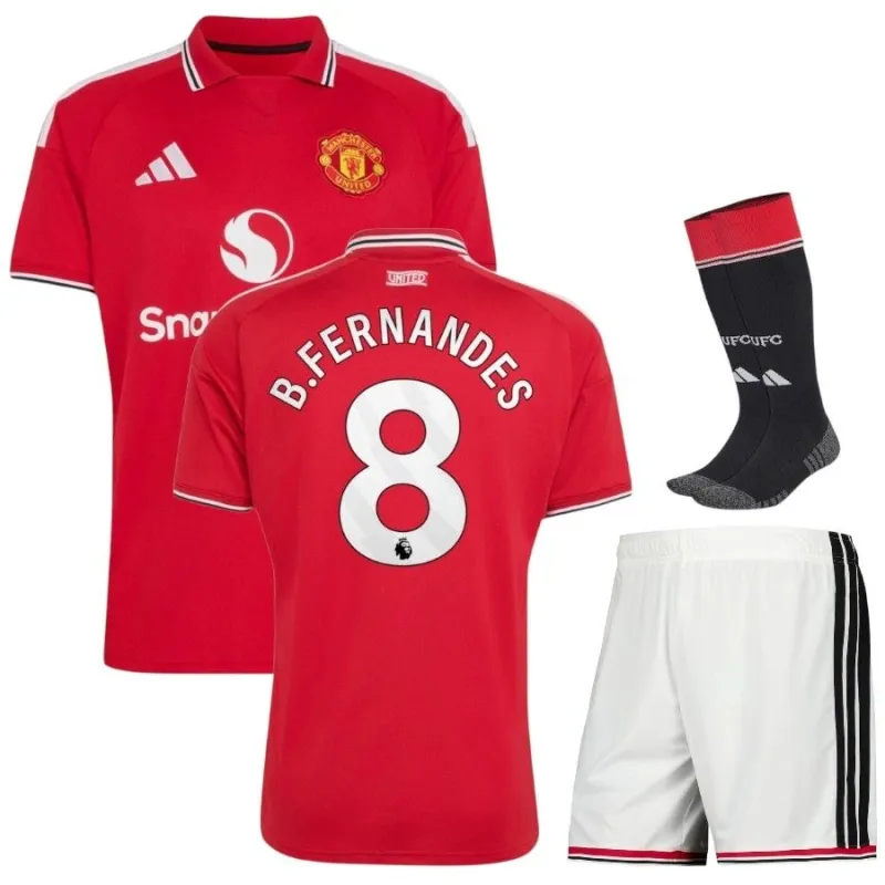 Manchester United FERNANDES 2026/27 Home Kids Kit