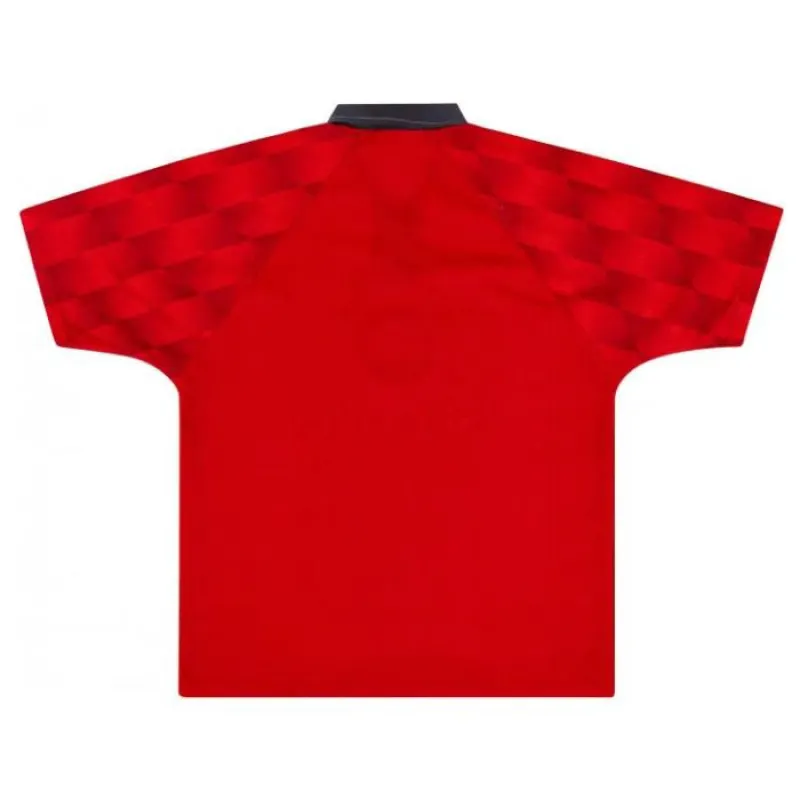 Manchester United 1996 1998 Maillot domicile rétro - Rouge