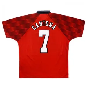 Manchester United CANTONA 1996 1998 Maillot domicile rétro - Rouge