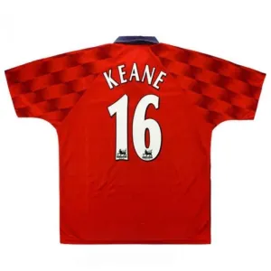 Manchester United KEANE 1996 1998 Maillot domicile rétro - Rouge