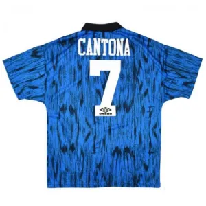 Manchester United CANTONA 1992/93 Retro-Auswärtstrikot - Blau