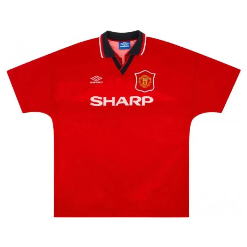 Manchester United CANTONA 1994 1996 Maillot domicile rétro - Rouge