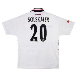 Maillot Extérieur Rétro Manchester United SOLSKJAER 1997/98 - Blanc