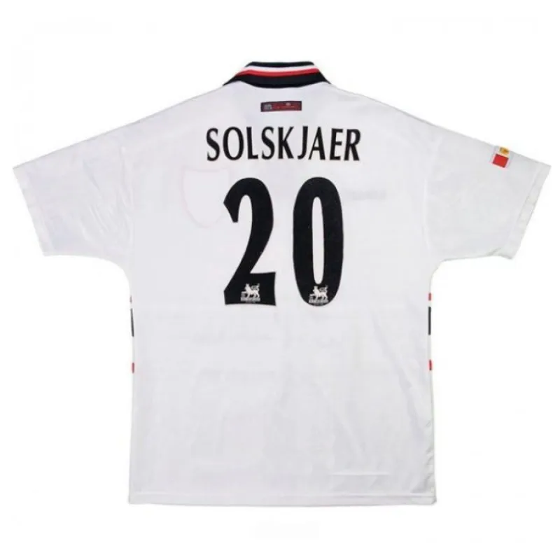 Manchester United SOLSKJAER 1997/98 Retro Away Jersey - White