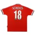 Manchester United SCHOLES 1998 2000 Camiseta retro local - Roja