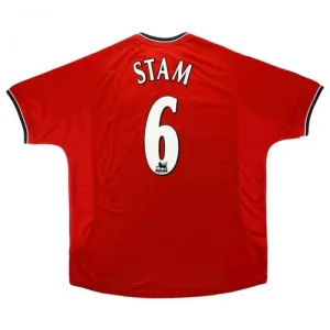Manchester United STAM 2000/01 Maillot domicile rétro - Rouge
