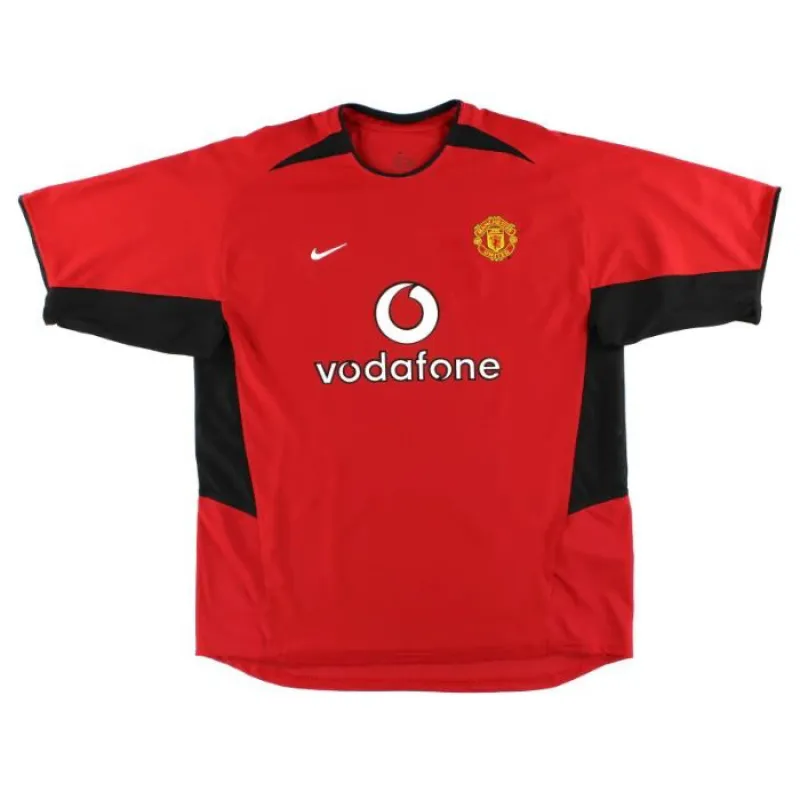 Manchester United VERON 2002 2004 Camiseta retro local - Roja