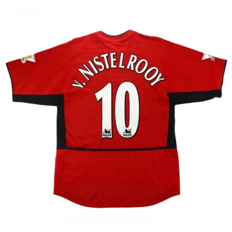 Manchester United V.NISTELROOY 2002 2004 Maillot domicile rétro - Rouge