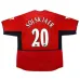 Manchester United SOLSKJAER 2002 2004 Maillot domicile rétro - Rouge