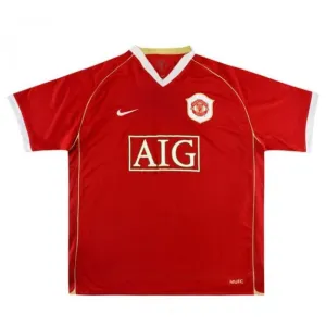 Manchester United 2006/07 Retro-Heimtrikot - Rot