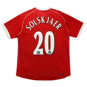 Manchester United SOLSKJAER 2006/07 Maillot domicile rétro - Rouge