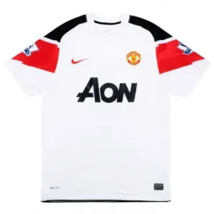 Manchester United Retro-Auswärtstrikot 2010 2012 - Weiß
