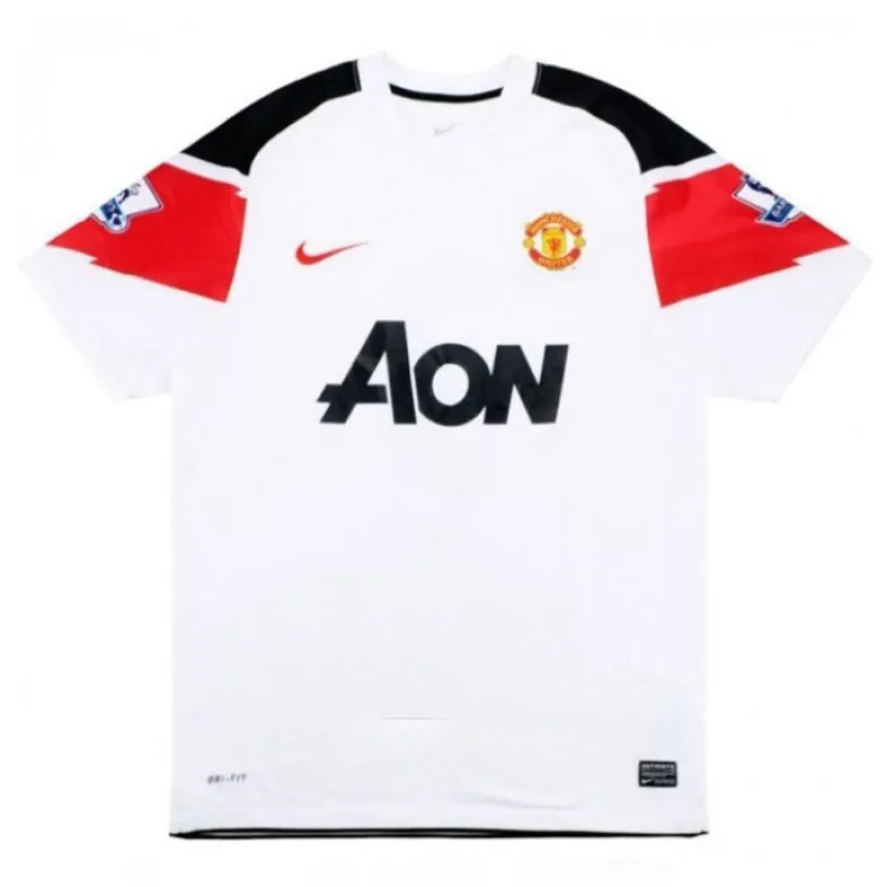 Camiseta Retro de Visitante del Manchester United 2010 2012 - Blanca
