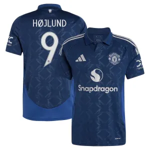 Maillot d'extérieur de Manchester United 2024/25 de Højlund - Bleu