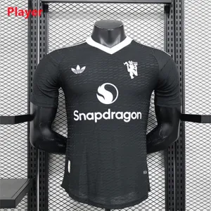 Manchester United 2024/25 Spielerausgabe Torwart-Trikot - Schwarz