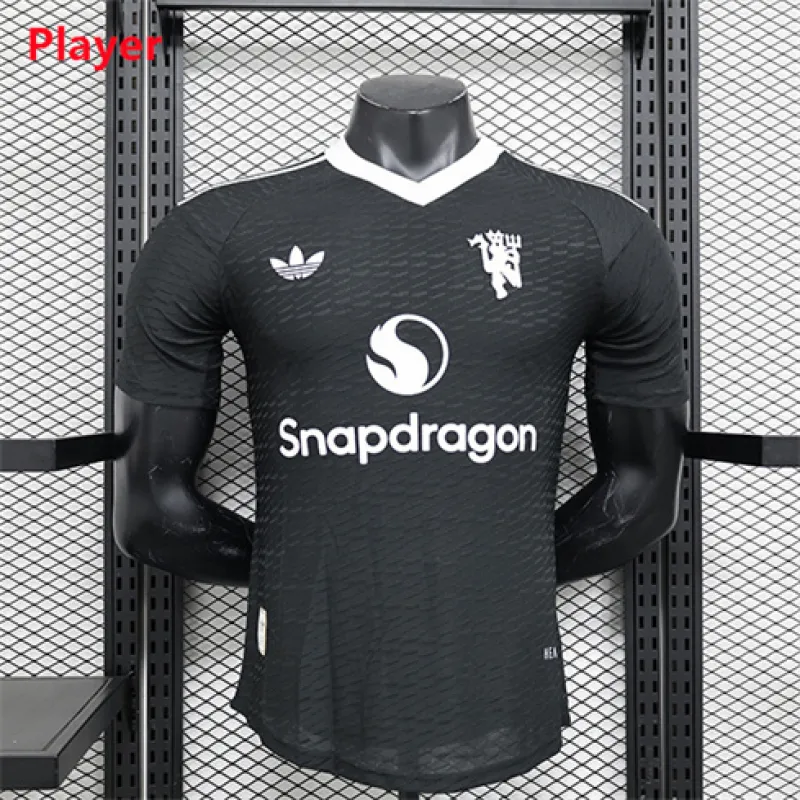 Manchester United 2024/25 Player Edition Goalkeeper Jersey - Black
