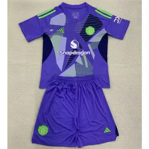 Manchester United Kids' Goalkeeper Jersey + Shorts 2024/25 - Purple