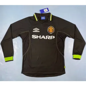Manchester United 1998/99 Long Sleeve Retro Jersey - Black