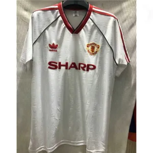 Manchester United 1988 Away - White Retro Jersey