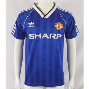 Manchester United 1988/89 Away Retro Jersey - Blue