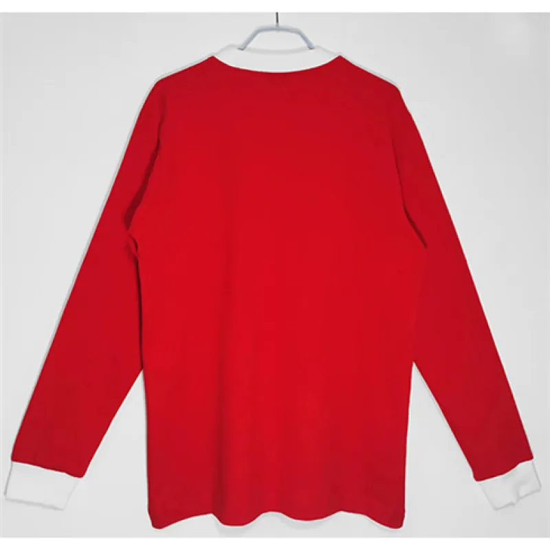 Maillot rétro à manches longues domicile rouge de Manchester United en 1963