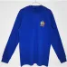 Maillot rétro à manches longues d'extérieur bleu de Manchester United en 1968