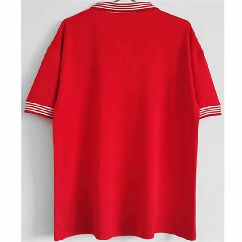 Maillot rétro domicile de Manchester United 1977 - Rouge