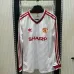 Maillot rétro à manches longues d'extérieur blanc de Manchester United en 1986