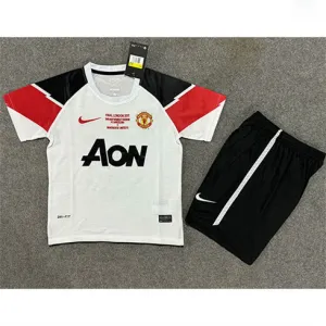 Manchester United Kids' Retro Jersey 2011/12 Away - White