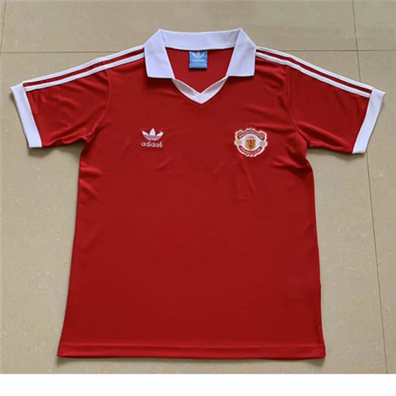 Manchester United 1980 Home Retro Jersey - Red